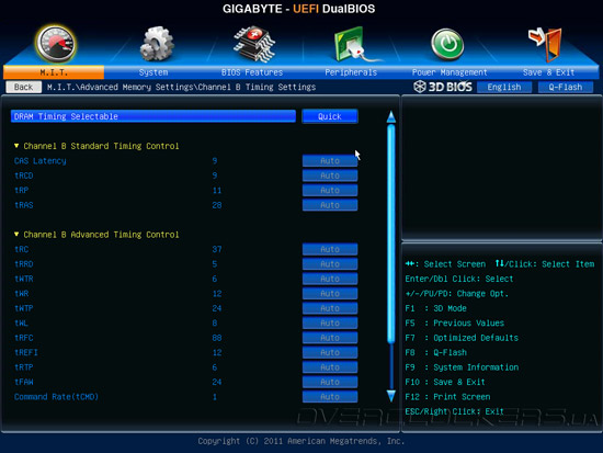 UEFI Setup Gigabyte GA-X79-UD3