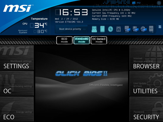 UEFI Setup MSI X79A-GD45 (8D)