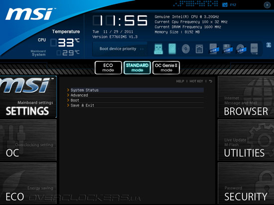 UEFI Setup MSI X79A-GD65 (8D)