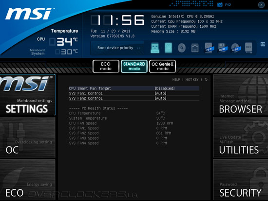 UEFI Setup MSI X79A-GD65 (8D)