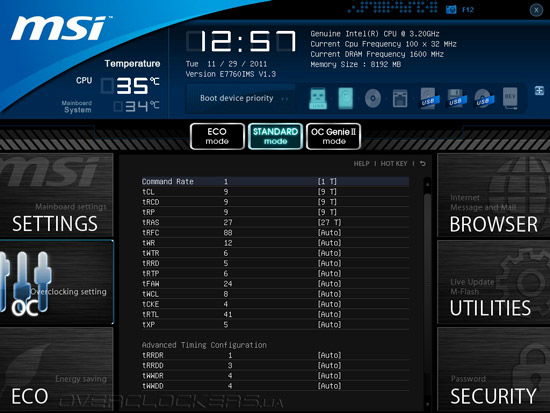 UEFI Setup MSI X79A-GD65 (8D)