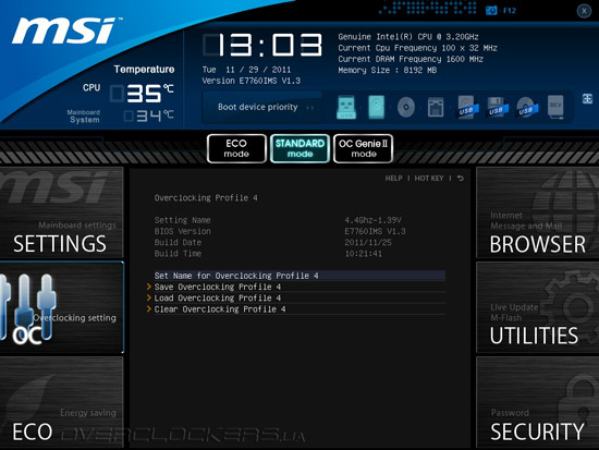 UEFI Setup MSI X79A-GD65 (8D)