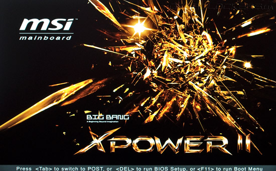 UEFI Setup MSI Big Bang-XPower II