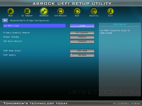 UEFI Setup ASRock Z68 Extreme3 Gen3