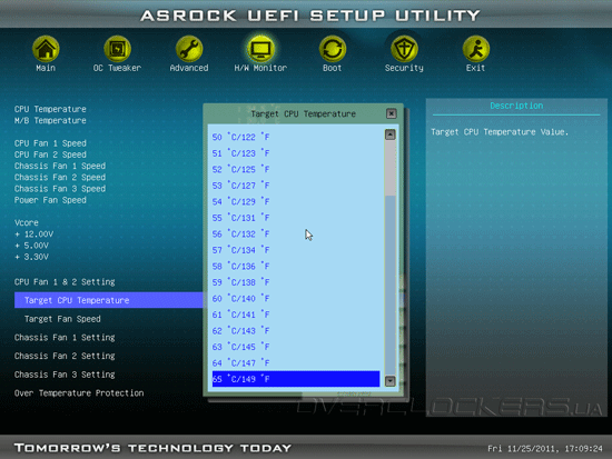 UEFI Setup ASRock Z68 Extreme3 Gen3