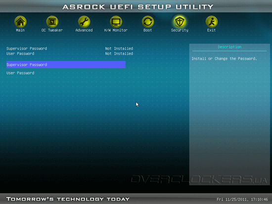 UEFI Setup ASRock Z68 Extreme3 Gen3