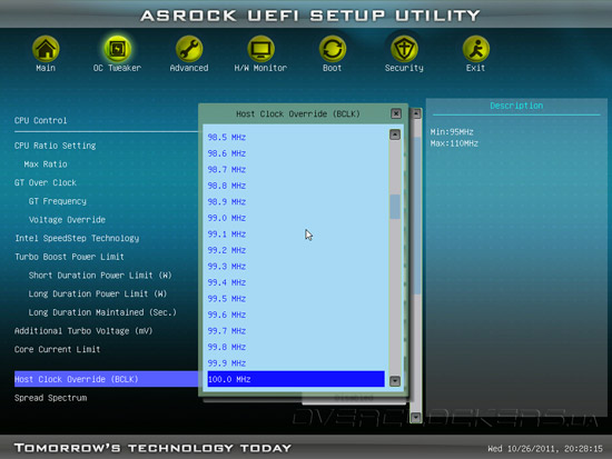 UEFI Setup ASRock Z68M-ITX/HT