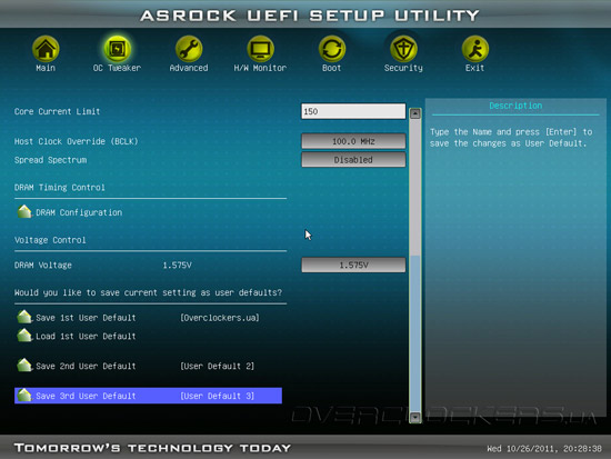 UEFI Setup ASRock Z68M-ITX/HT