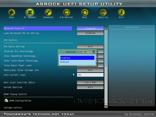 UEFI Setup ASRock Z68 Pro3-M