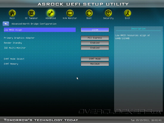 UEFI Setup ASRock Z68 Pro3-M