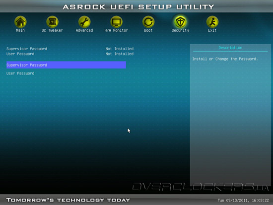 UEFI Setup ASRock Z68 Pro3-M