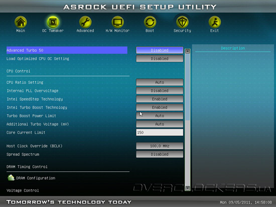 UEFI Setup ASRock Z68 Pro3