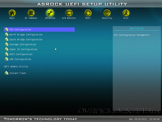 UEFI Setup ASRock Z68 Pro3