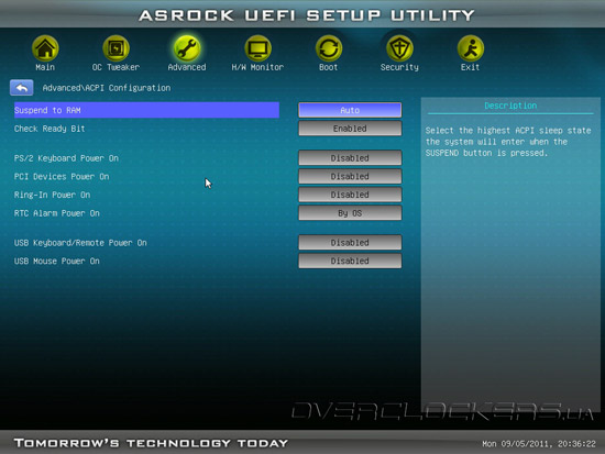 UEFI Setup ASRock Z68 Pro3