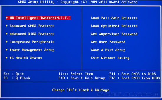 BIOS Setup Gigabyte G1.Sniper2