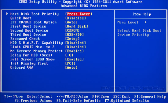 BIOS Setup Gigabyte G1.Sniper2