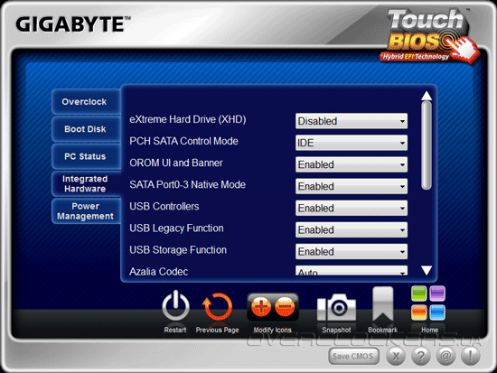 Gigabyte Touch BIOS