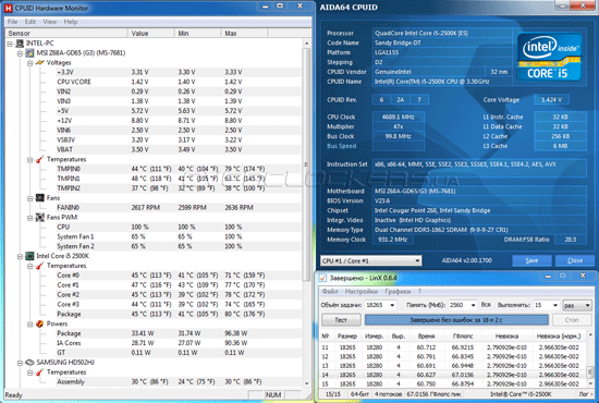 Разгон MSI Z68A-GD65 (G3)