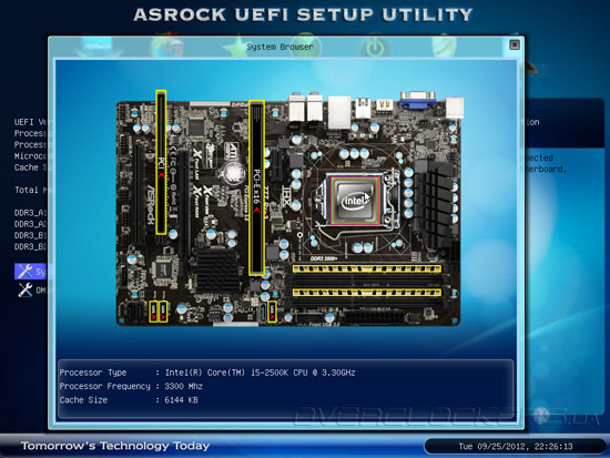 UEFI Setup ASRock Z75 Pro3