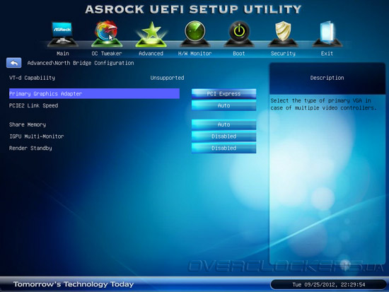 UEFI Setup ASRock Z75 Pro3