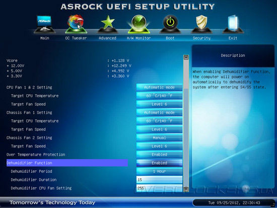 UEFI Setup ASRock Z75 Pro3