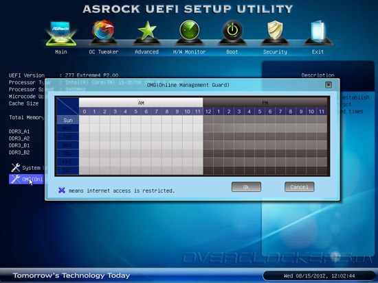 UEFI Setup ASRock Z77 Extreme4