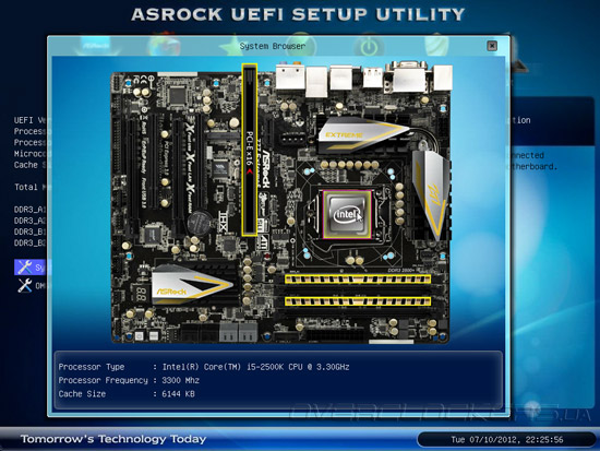 UEFI Setup ASRock Z77 Extreme6