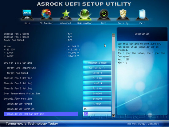 UEFI Setup ASRock Z77 Extreme6