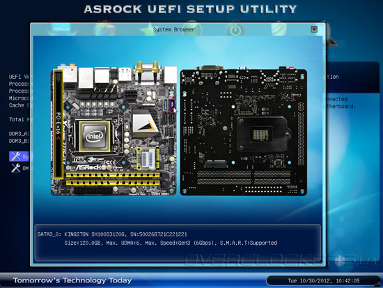 UEFI Setup ASRock Z77E-ITX