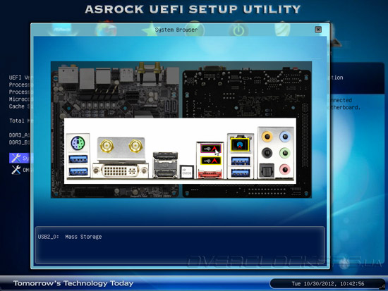 UEFI Setup ASRock Z77E-ITX