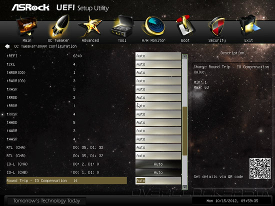 UEFI Setup ASRock Z77 OC Formula