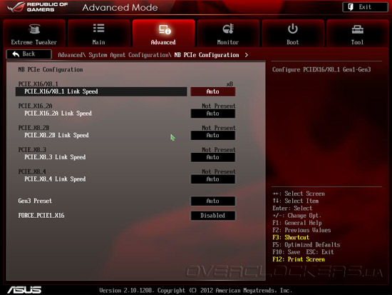 UEFI Setup ASUS Maximus V Extreme