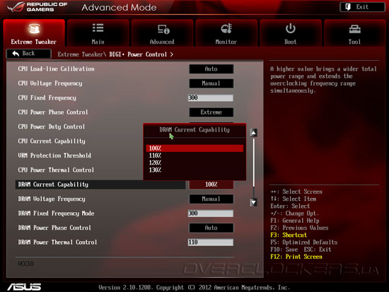 UEFI Setup ASUS Maximus V Extreme