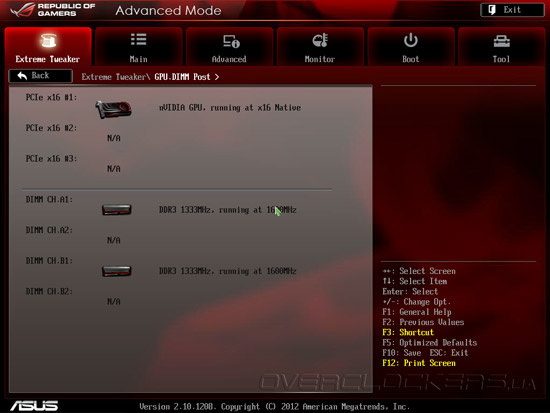 UEFI Setup ASUS Maximus V Formula/ThunderFX