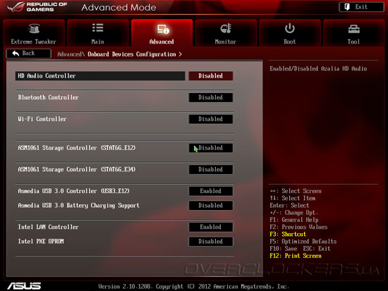 UEFI Setup ASUS Maximus V Formula/ThunderFX