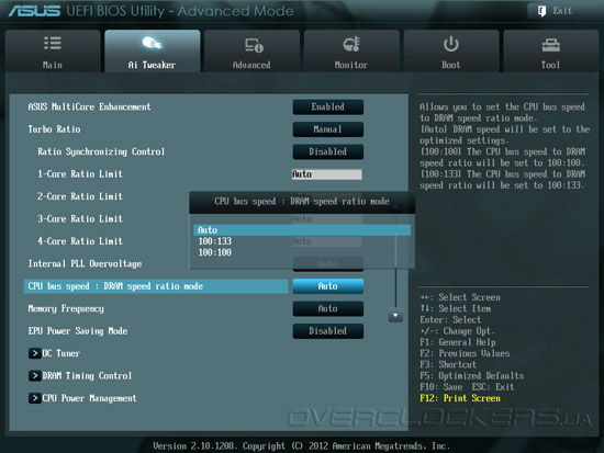 UEFI Setup ASUS Sabertooth Z77