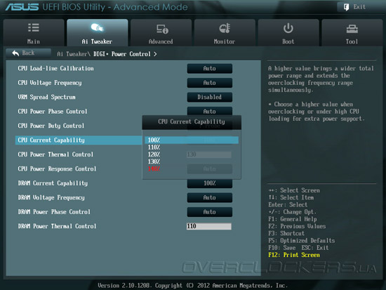 UEFI Setup ASUS Sabertooth Z77