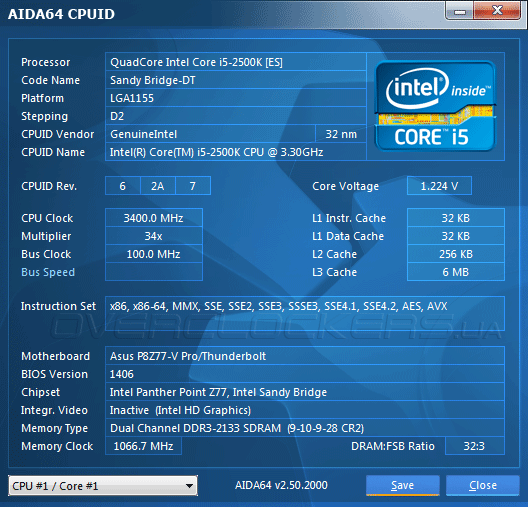 Разгон ASUS P8Z77-V Pro/Thunderbolt