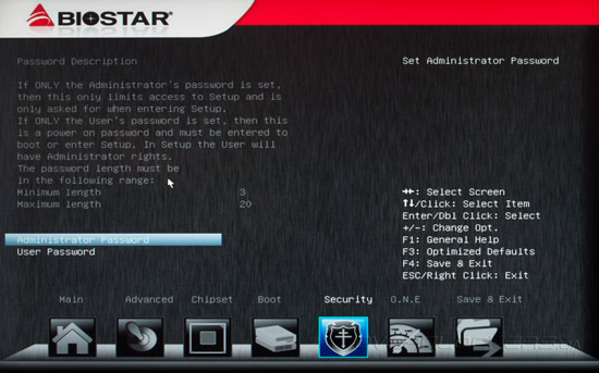 UEFI Setup Biostar TZ77XE4