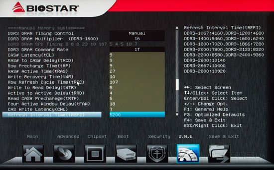 UEFI Setup Biostar TZ77XE4