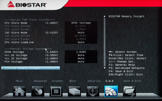 UEFI Setup Biostar TZ77XE4