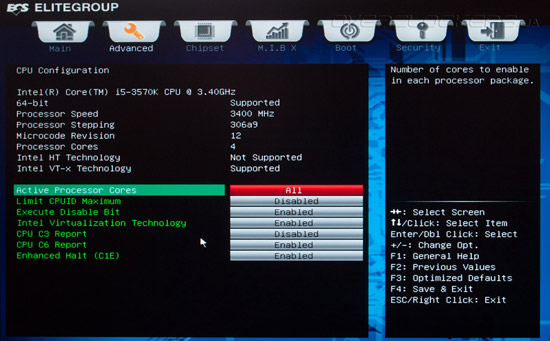 UEFI Setup ECS Z77H2-A2X