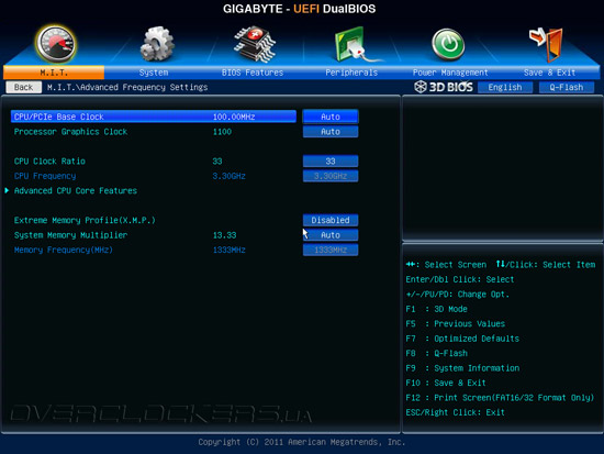 UEFI Setup Gigabyte G1.Sniper 3