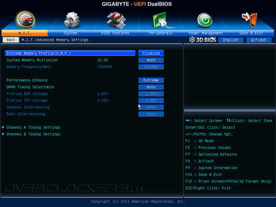 UEFI Setup Gigabyte G1.Sniper 3