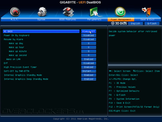 UEFI Setup Gigabyte G1.Sniper 3