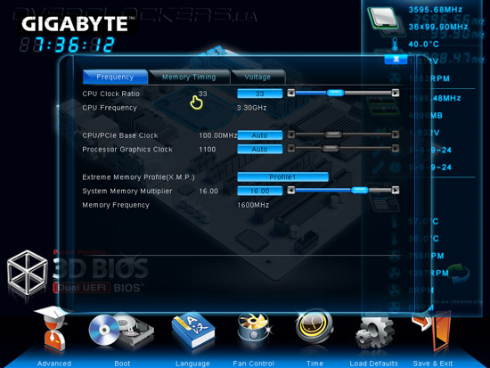 UEFI Setup Gigabyte GA-Z77X-UD3H