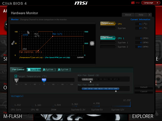 UEFI Setup MSI A88XM Gaming