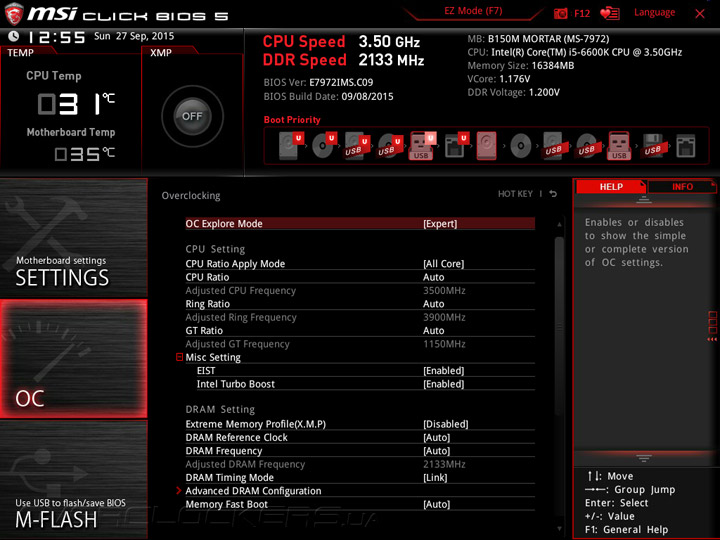 MSI B150M Mortar