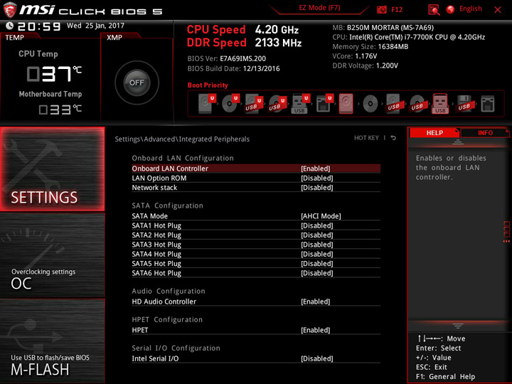 MSI B250M Mortar