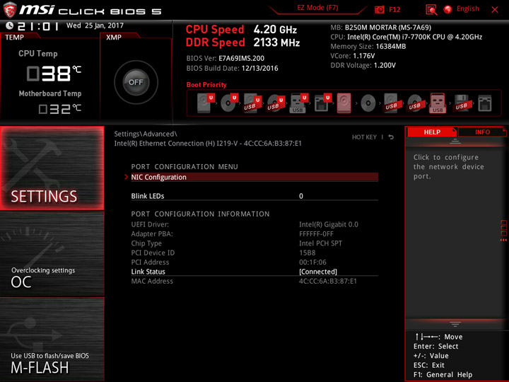 MSI B250M Mortar